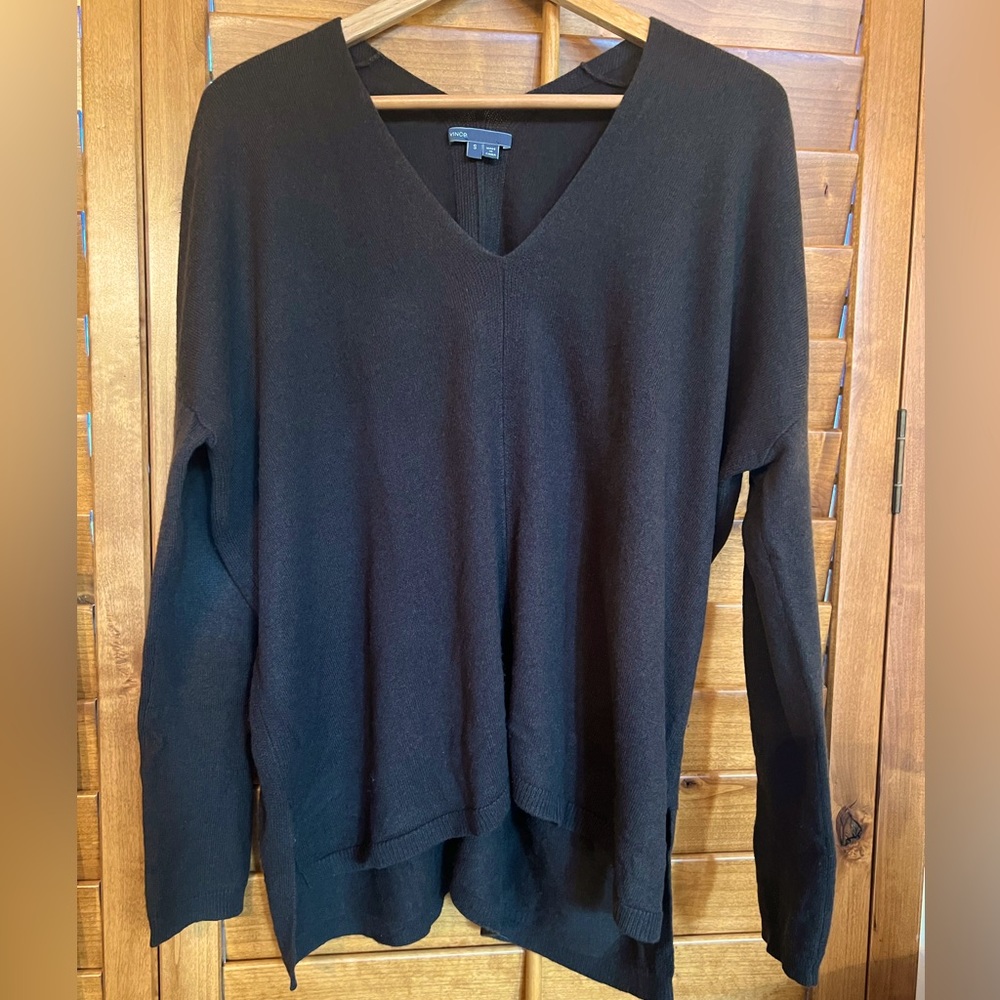 VINCE Wool/Cashmere V-Neck Sweater Sz S